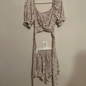 two piece romper set from Amable worn once size small